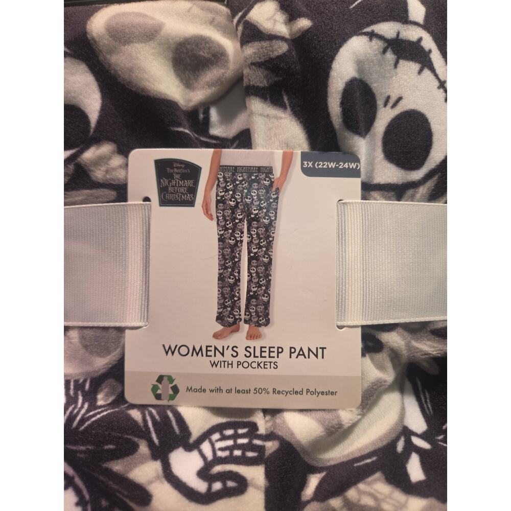 Disney The Nightmare Before Christmas Women’s Sleep Pants With Pockets Size 3XL - Picture 2 of 4